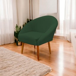 Poltrona Decorativa para Sala Recepção Manicure Consultório Stella Suede - 2