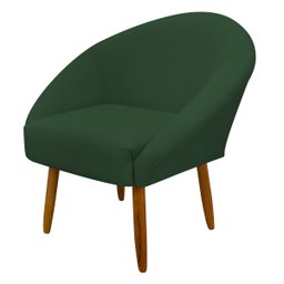 Poltrona Decorativa para Sala Recepção Manicure Consultório Stella Suede - 1
