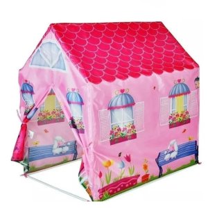 Barraca Minha Casinha Dobrável Menina Rosa Dm Toys