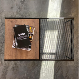 Mesa de Centro Industrial Retrô Madeira/Aço York - 9 Mesa de Centro Industrial Retrô Madeira/Aço York - 9