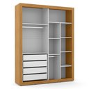 Ver imagem 3 de Dormitório Tutto New 4 Portas, Cômoda 1 Porta e Berço Branco Soft/freijó com Capitonê - Matic M