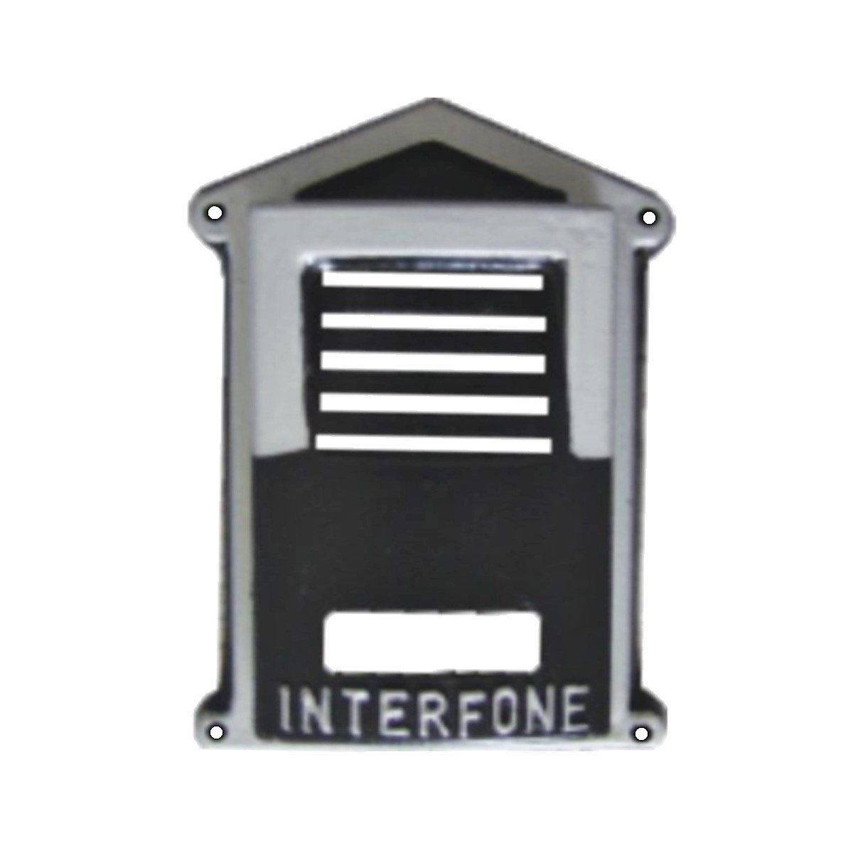 Protetor Interfone Caixa em Alumínio Fundido N01 Prata