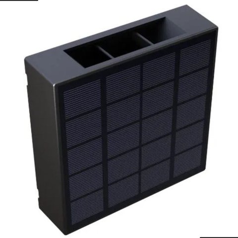 Arandela Solar Led 2 Fachos Ajustáveis 2w 3000k Ip65 Iluminação Externa Sustentável