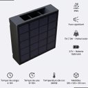 Ver mais imagens de Arandela Solar Led 2 Fachos Ajustáveis 2w 3000k Ip65 Iluminação Externa Sustentável