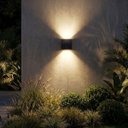 Ver imagem 2 de Arandela Solar Led 2 Fachos Ajustáveis 2w 3000k Ip65 Iluminação Externa Sustentável