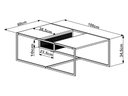 Ver imagem 3 de Mesa de Centro Industrial Retrô com Nicho Madeira/Aço York Bege