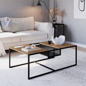 Mesa de Centro Industrial 100cm York 