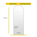 Ver imagem 5 de Espelho Orgânico Grande de Parede com Led Frio Vitral 150x50 Decorativo para Sala Quarto Banheiro
