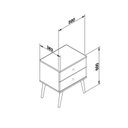 Ver imagem 3 de Mesa de Cabeceira 2 Gavetas Retrô Rt 3032 Marrom