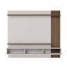 Painel para Tv até 70 Polegadas Juriti Portas Ripado Amêndoa/off White Matte - Colibri - 3