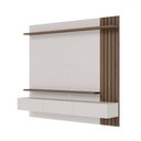 Ver imagem 2 de Painel para Tv até 70 Polegadas Juriti Portas Ripado Amêndoa/off White Matte - Colibri