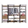 Módulo Closet Cabideiro Industrial Te6040 Móveis Digital - 3