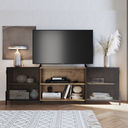 Ver imagem 5 de Rack Industrial Retrô para TV até 70 Polegadas 2 Portas 2 Nichos 180cm York