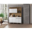 Ver imagem 2 de Kit Cozinha Compacta Alice 130cm C/6 Portas 1 Gaveta - Am/bc - Ajl Móveis