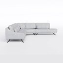 Ver imagem 6 de Sofá de Canto Moscou 3,61m X 3,13m em Boucle Alaska Natural - Home Mobily