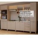 Ver imagem 6 de Cozinha Completa 100 Mdf 6 Peças com Tampo e Espaço Forno e Micro-ondas 310cm Duna Luciane Móveis