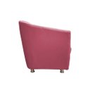 Ver imagem 3 de Namoradeira Decorativa Biane Suede Rosa 2 Lugares Pés Cromado Ms Decor