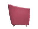 Ver imagem 3 de Namoradeira Decorativa Biane Suede Rosa 2 Lugares Pés Cromado Ms Decor