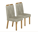 Ver imagem 3 de Conjunto de Mesa Uai Isis 120x90cm com 4 Cadeiras Olga - Cinamomo/off White
