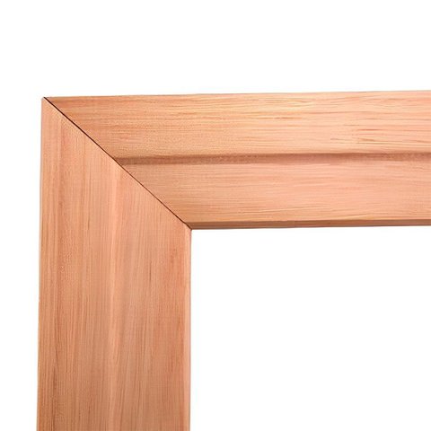 Guarnição / Alizar para Portas de Madeira Bico de Pato de Eucalipto de 6 Cm