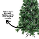 Ver imagem 3 de Árvore de Natal Pinheiro Nevado Premium Cheio 260 Galhos 1,5 Metros - Master Christmas