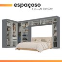 Ver mais imagens de Guarda Roupas Modulado Closet de Canto Quarto Completo 14 Portas Espaço Cama Queen 1,58m Madrid