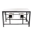 Ver imagem 2 de Mesa Refeitorio Savoia 04 Lugares com Banco Rebativel - Escamotiavel