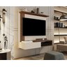 Painel TV Dallas até 32 Polegadas Off White / Freijó - JM Casa dos Moveis - 1