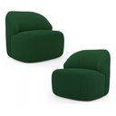 Ver imagem 1 de Kit 2 Poltronas Organica Eloa Boucle Verde - Londrilar