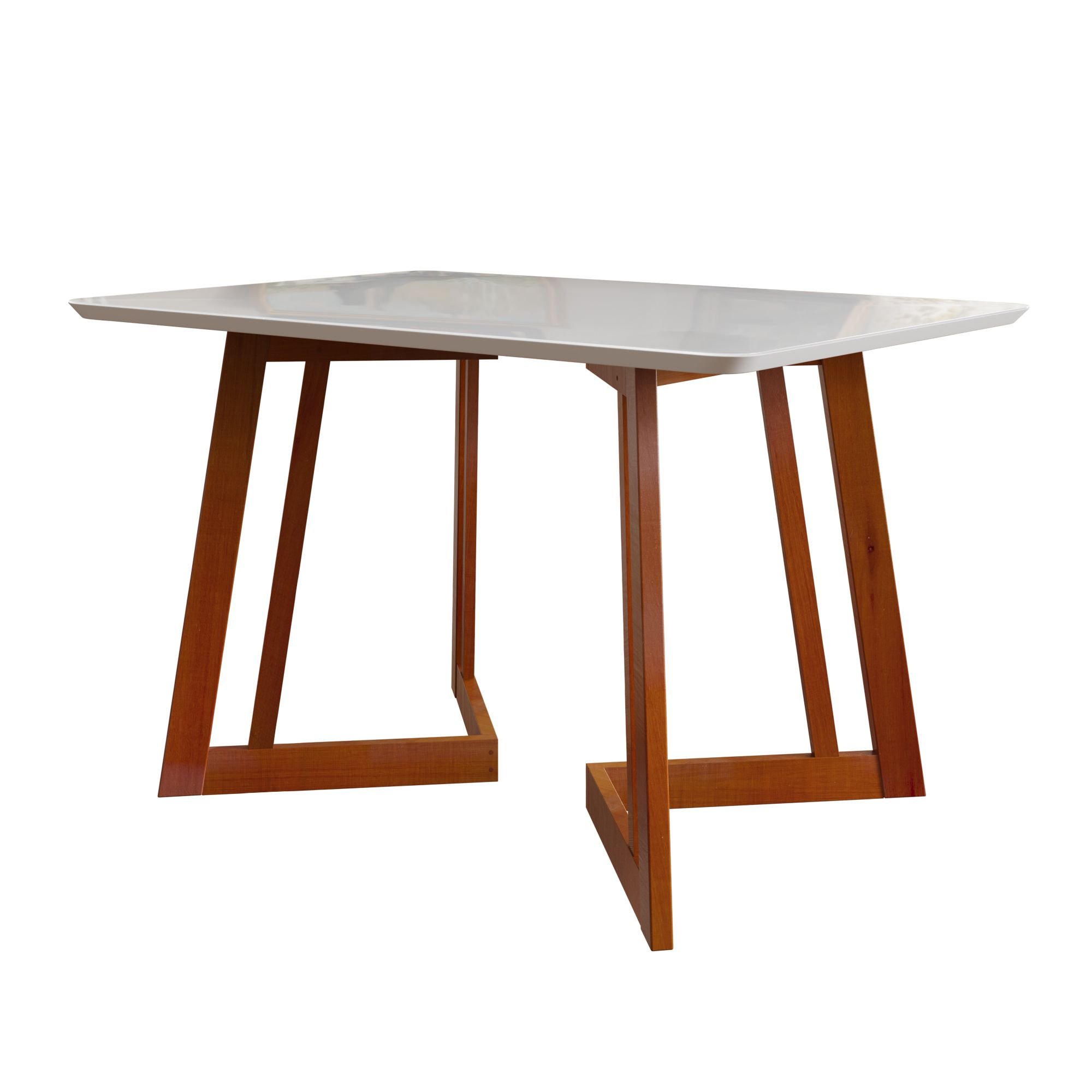 Conjunto Sala De Jantar 4 Lugares Madeira Mesa Califórnia E Cadeira Dakota Tecido A40  - 12