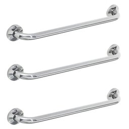 Barra Alça de Apoio 80cm Kit 3 Uni Casa Banheiro Corrimao Box Escada Suporte Idoso Gestante Crianç - 1