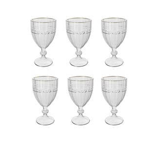 Taça Lyor Imperial de Cristal com Fio de Ouro 330ml 5740