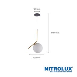 Pendente Orbe-002 1Xe27 5199 - 2