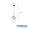 Pendente Orbe-002 1Xe27 5199 - 2