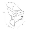 Ver imagem 2 de Poltrona Decorativa com Pés Metálico Lua - Bege