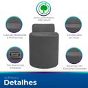 Ver imagem 3 de Kit Puff Banqueta Alto Confortável Reforçado Minimalista Roma Suede