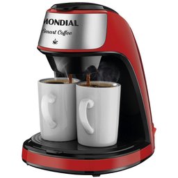 Cafeteira Elétrica Mondial Smart Coffe Vermelha e Inox C-42 - 1