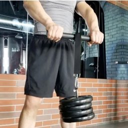 Rolete Barra Musculação Bíceps Tríceps e Punho com Anilha - 2