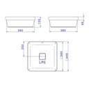Ver imagem 7 de Cuba de Sobrepor Deca Slim 40x40 Quadrada Ébano Fosco + Válvula + Sifão