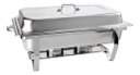 Ver imagem 2 de Rechaud Retangular 9 L com 2 Cubas 1/2 Banho Maria Gourmet - Brinovar