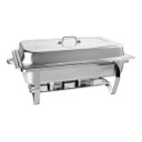 Ver imagem 2 de Rechaud Retangular 9 L com 2 Cubas 1/2 Banho Maria Gourmet - Brinovar