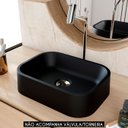 Ver imagem 2 de Cuba Pia para Banheiro Retangular 38cm Dalila C08 Preto - Mpozenato