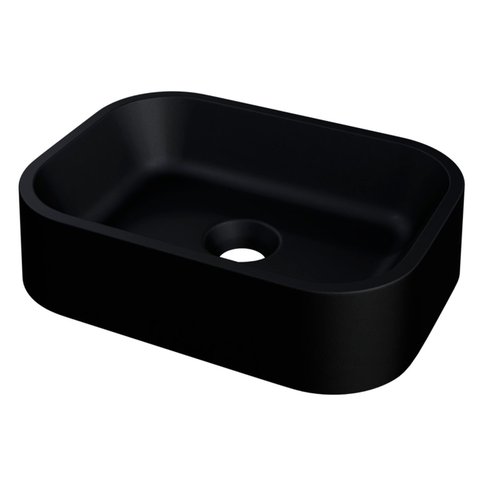 Cuba Pia para Banheiro Retangular 38cm Dalila C08 Preto - Mpozenato