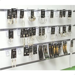 50 Gancho Expositor Para Painel Canaletado 10cm Encartelados - 5