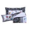 Kit Edredom Cobertor Solteiro Menino Boy Infantil Juvenil 4 Peças 300 Fios Estampa Digital Game - 5