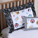 Ver imagem 3 de Kit Edredom Cobertor Solteiro Menino Boy Infantil Juvenil 4 Peças 300 Fios Estampa Digital Game