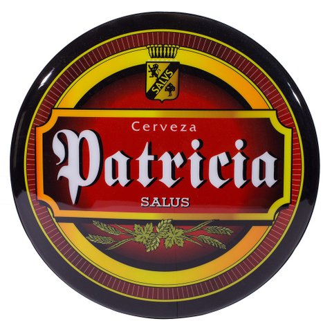 Luminoso de Parede Cerveja Patricia Retrô Vintage para Bar, Garagem, Churrasqueira, Espaço Gourmet