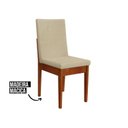 Ver imagem 7 de Conjunto Mesa com Vidro Pés Madeira Maciça 6 Cadeiras Madeira Dakota Tecido A40