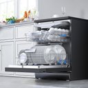Ver imagem 7 de Lava Louças 14 Serviços Black Inox Smarthome Midea Mdwef1433gbs1 - 127v