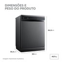 Ver mais imagens de Lava Louças 14 Serviços Black Inox Smarthome Midea Mdwef1433gbs1 - 127v